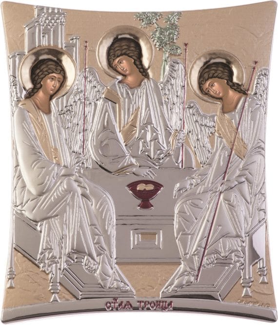 Αγία Τριάδα ασημένια εικόνα - holy icons-agia triada